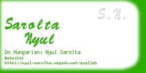 sarolta nyul business card